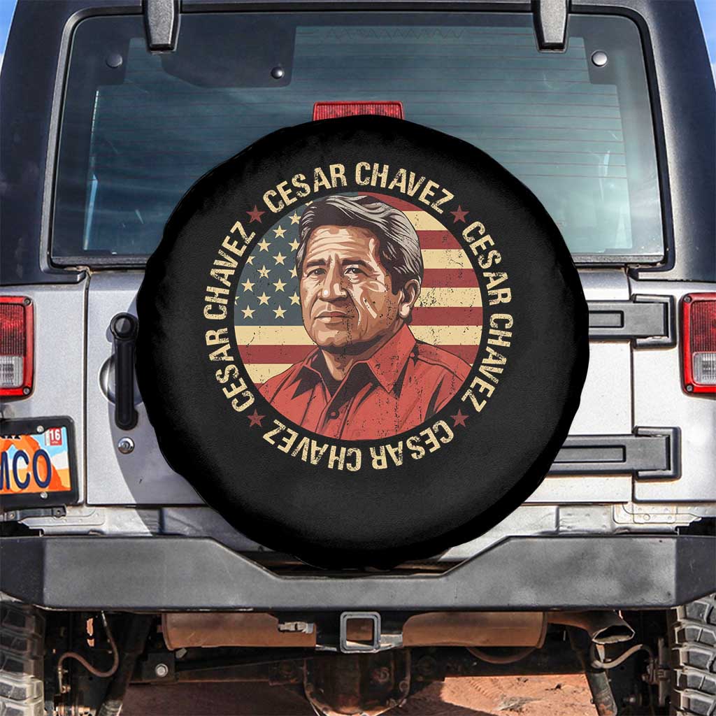 Cesar Chavez Spare Tire Cover March Holiday Hispanic Heritage American Map