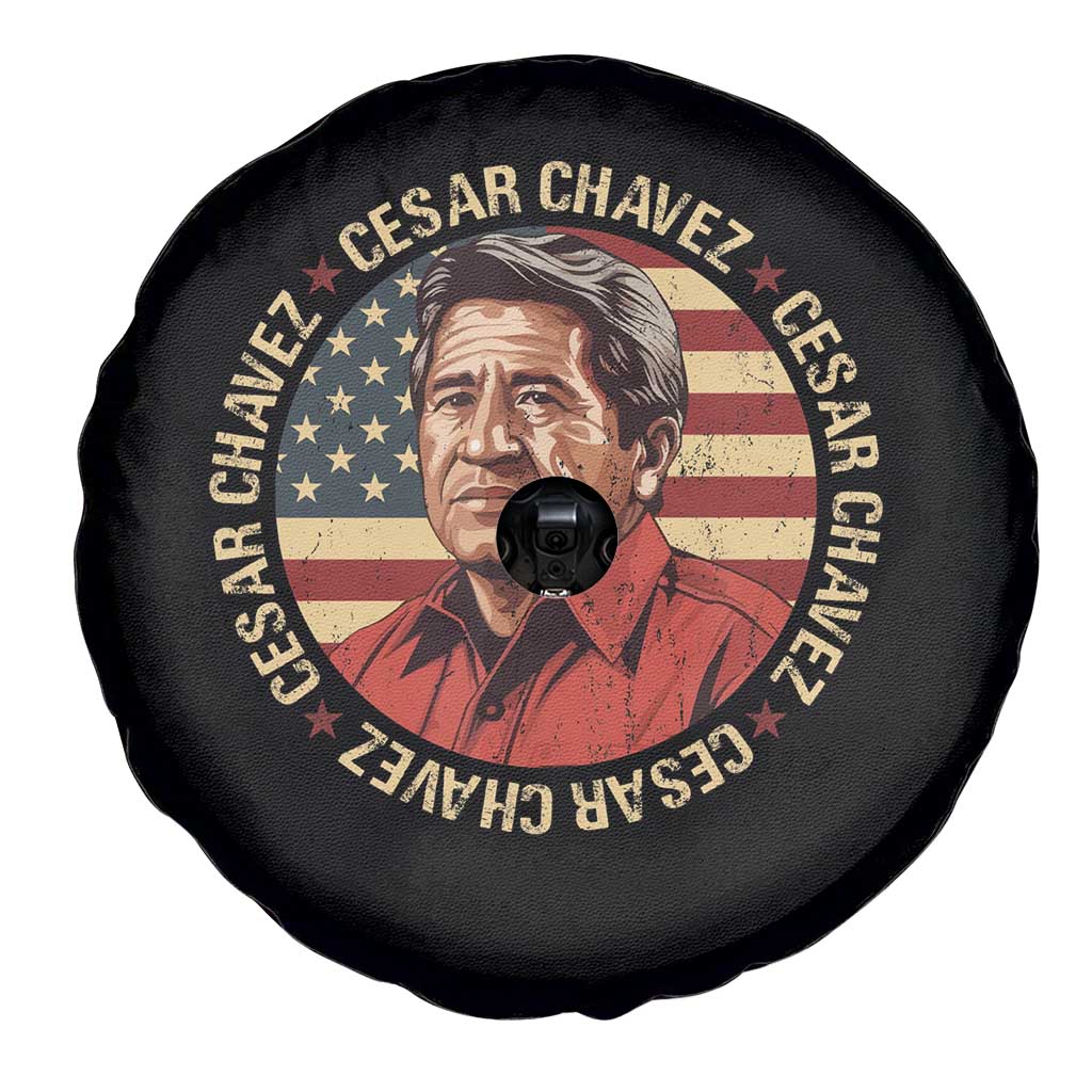 Cesar Chavez Spare Tire Cover March Holiday Hispanic Heritage American Map