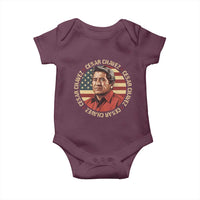 Cesar Chavez Baby Onesie March Holiday Hispanic Heritage American Map