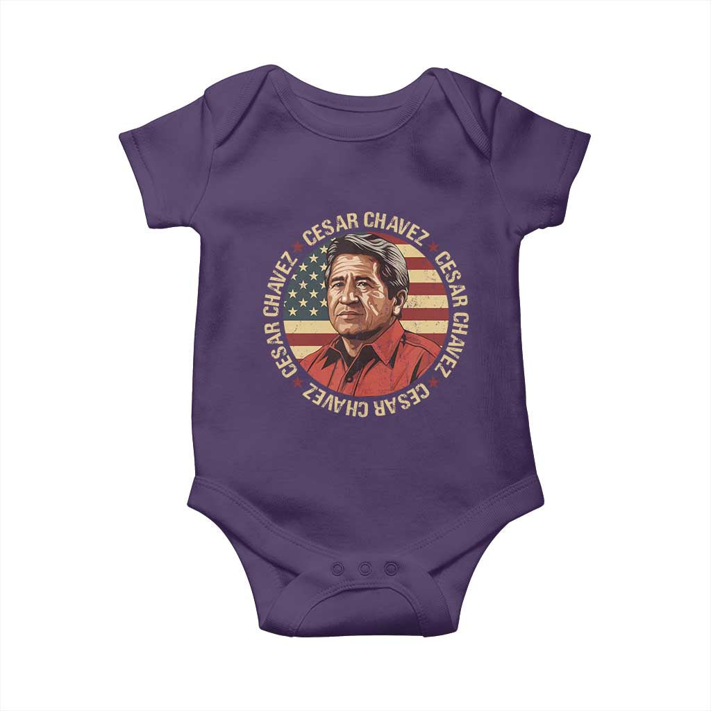 Cesar Chavez Baby Onesie March Holiday Hispanic Heritage American Map