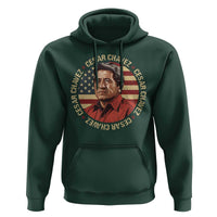 Cesar Chavez Hoodie March Holiday Hispanic Heritage American Map