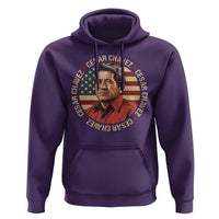 Cesar Chavez Hoodie March Holiday Hispanic Heritage American Map