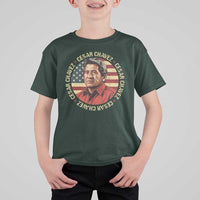 Cesar Chavez T Shirt For Kid March Holiday Hispanic Heritage American Map