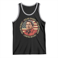 Cesar Chavez Tank Top March Holiday Hispanic Heritage American Map