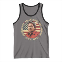 Cesar Chavez Tank Top March Holiday Hispanic Heritage American Map