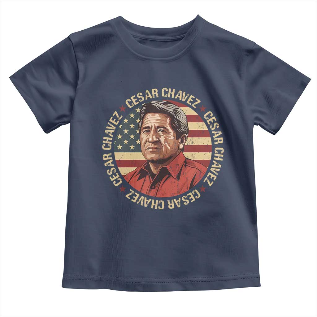 Cesar Chavez Toddler T Shirt March Holiday Hispanic Heritage American Map