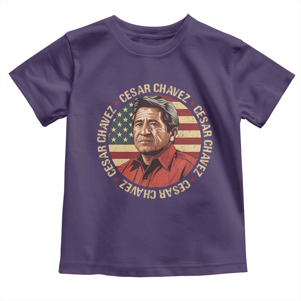 Cesar Chavez Toddler T Shirt March Holiday Hispanic Heritage American Map