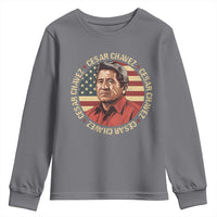 Cesar Chavez Youth Sweatshirt March Holiday Hispanic Heritage American Map