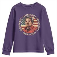 Cesar Chavez Youth Sweatshirt March Holiday Hispanic Heritage American Map