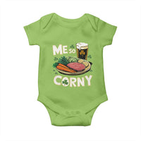 Funny St Patricks Day Me So Corny Baby Onesie Stout Irish Corned Beef