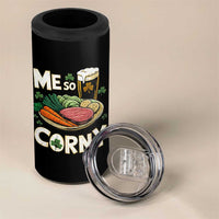 Funny St Patricks Day Me So Corny 4 in 1 Can Cooler Tumbler Stout Irish Corned Beef
