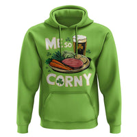 Funny St Patricks Day Me So Corny Hoodie Stout Irish Corned Beef
