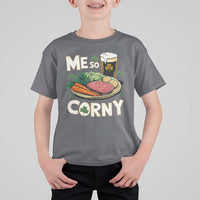 Funny St Patricks Day Me So Corny T Shirt For Kid Stout Irish Corned Beef