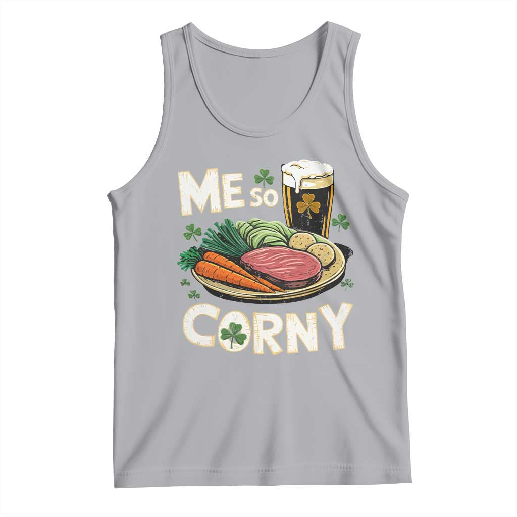 Funny St Patricks Day Me So Corny Tank Top Stout Irish Corned Beef