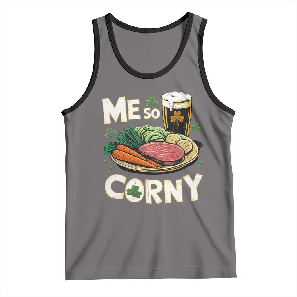 Funny St Patricks Day Me So Corny Tank Top Stout Irish Corned Beef