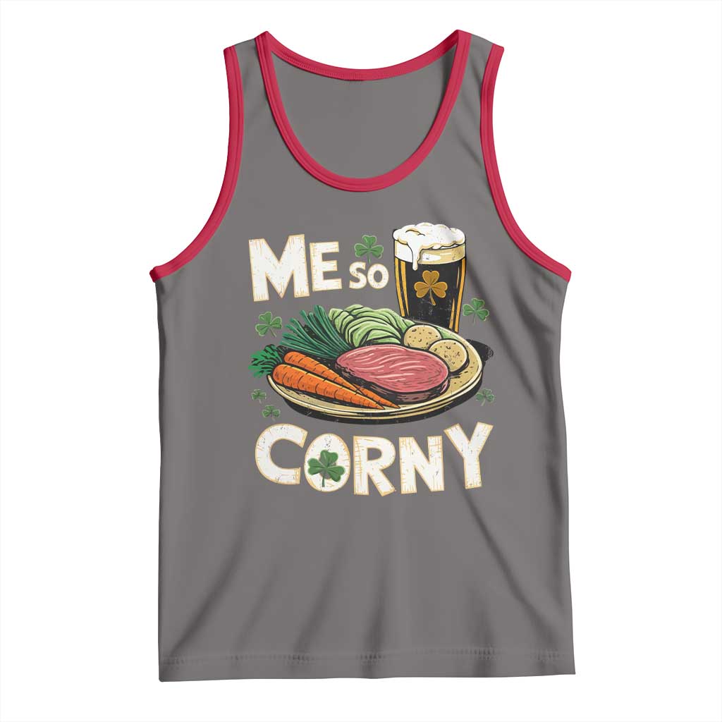 Funny St Patricks Day Me So Corny Tank Top Stout Irish Corned Beef