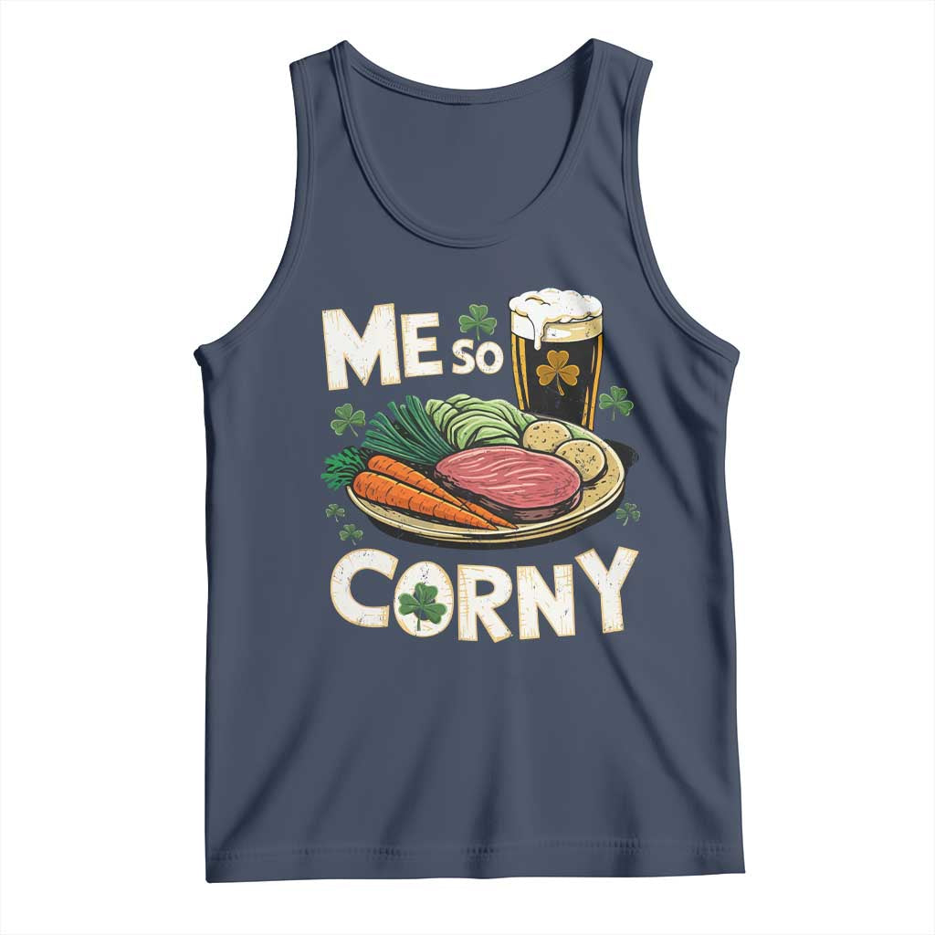 Funny St Patricks Day Me So Corny Tank Top Stout Irish Corned Beef
