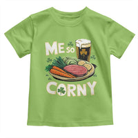 Funny St Patricks Day Me So Corny Toddler T Shirt Stout Irish Corned Beef
