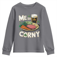 Funny St Patricks Day Me So Corny Youth Sweatshirt Stout Irish Corned Beef