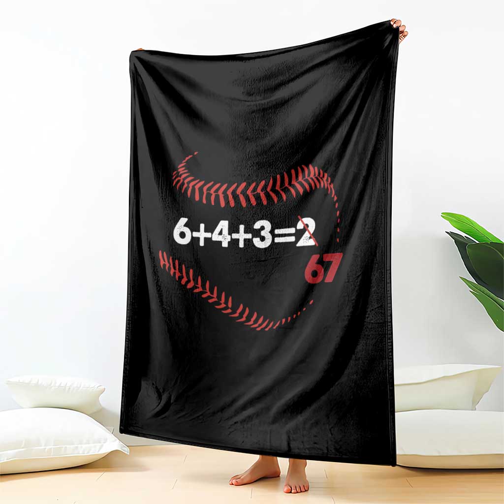 Funny 6432 67 Baseball Throw Blanket Double Play Outs Baseball Player