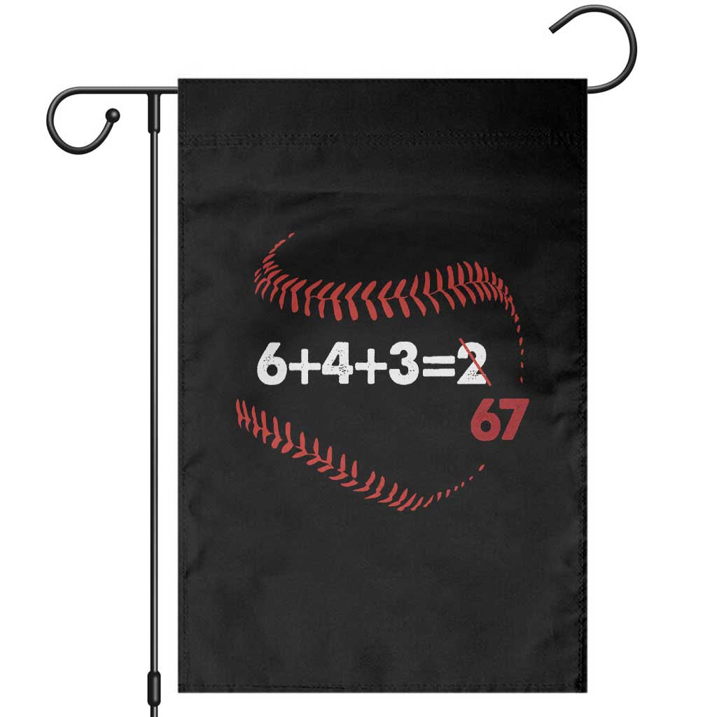 Funny 6432 67 Baseball Garden Flag Double Play Outs Baseball Player