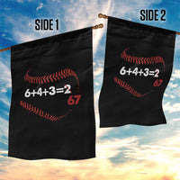 Funny 6432 67 Baseball Garden Flag Double Play Outs Baseball Player