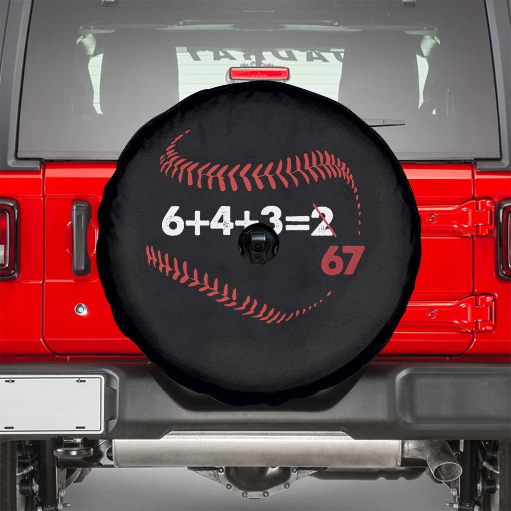 Funny 6432 67 Baseball Spare Tire Cover Double Play Outs Baseball Player