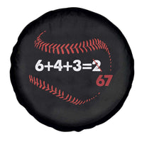 Funny 6432 67 Baseball Spare Tire Cover Double Play Outs Baseball Player