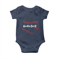 Funny 6432 67 Baseball Baby Onesie Double Play Outs Baseball Player
