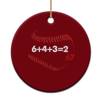 Funny 6432 67 Baseball Ceramic Ornament Double Play Outs Baseball Player