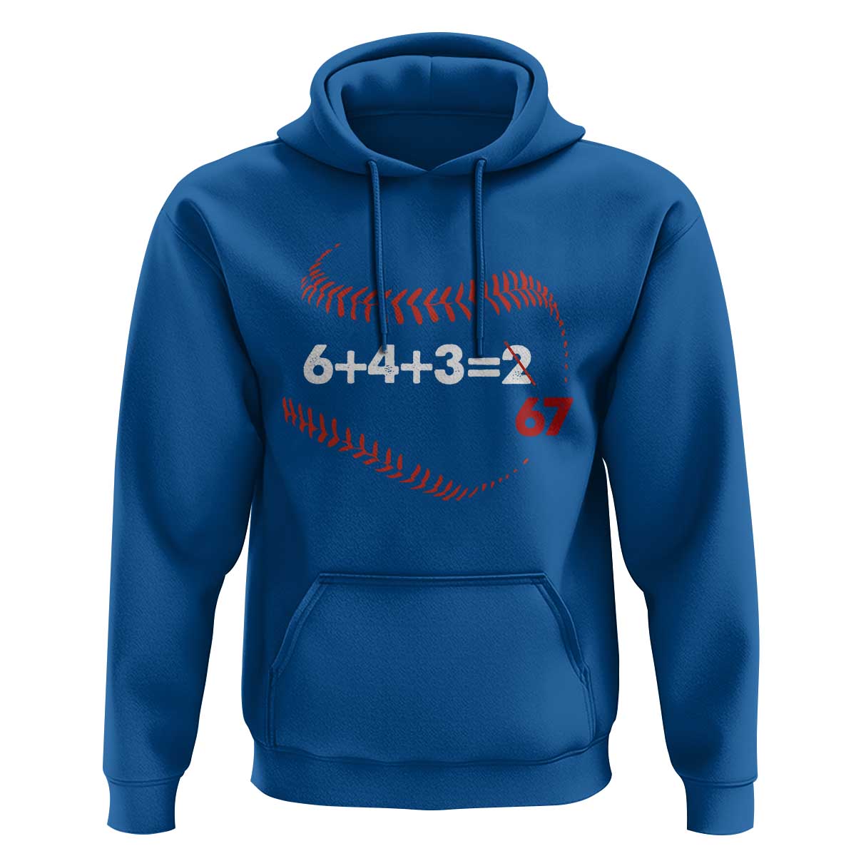 Funny 6432 67 Baseball Hoodie Double Play Outs Baseball Player