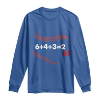 Funny 6432 67 Baseball Long Sleeve Shirt Double Play Outs Baseball Player