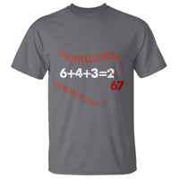 Funny 6432 67 Baseball T Shirt Double Play Outs Baseball Player
