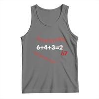 Funny 6432 67 Baseball Tank Top Double Play Outs Baseball Player