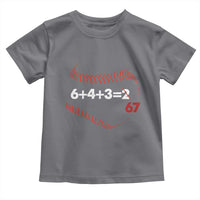 Funny 6432 67 Baseball Toddler T Shirt Double Play Outs Baseball Player