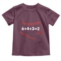 Funny 6432 67 Baseball Toddler T Shirt Double Play Outs Baseball Player