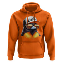 Funny Oriole Bird Wearing Baseball Cap Graphic Vintage Sport Hoodie