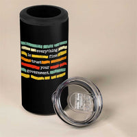Everything Is Fine Trust Your Government 4 in 1 Can Cooler Tumbler Retro Political Statement