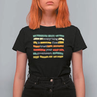 Everything Is Fine Trust Your Government T Shirt For Women Retro Political Statement