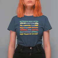 Everything Is Fine Trust Your Government T Shirt For Women Retro Political Statement