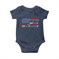 Everything Is Fine Trust Your Government Baby Onesie Funny Political American Flag