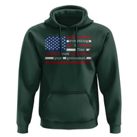 Everything Is Fine Trust Your Government Hoodie Funny Political American Flag