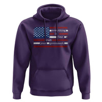 Everything Is Fine Trust Your Government Hoodie Funny Political American Flag