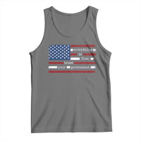 Everything Is Fine Trust Your Government Tank Top Funny Political American Flag