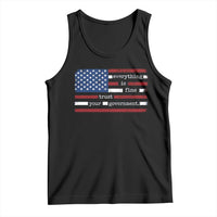 Everything Is Fine Trust Your Government Tank Top Funny Political American Flag