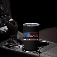 Everything Is Fine Trust Your Government Tumbler Cup Funny Political American Flag