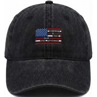 Everything Is Fine Trust Your Government Washed Cotton Baseball Cap Funny Political American Flag