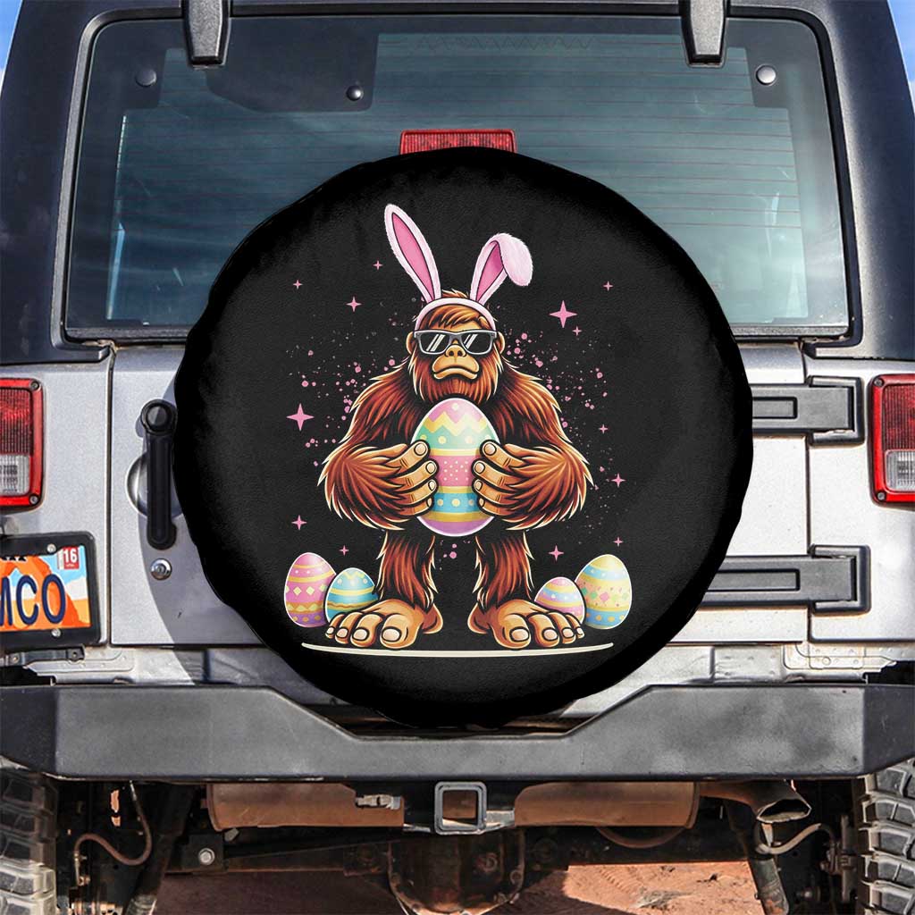 Funny Bigfoot Easter Day Bunny Sasquatch Egg Spare Tire Cover
