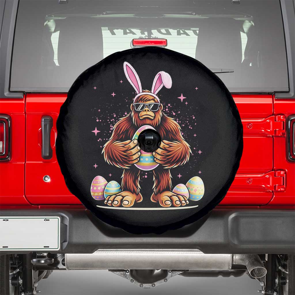 Funny Bigfoot Easter Day Bunny Sasquatch Egg Spare Tire Cover