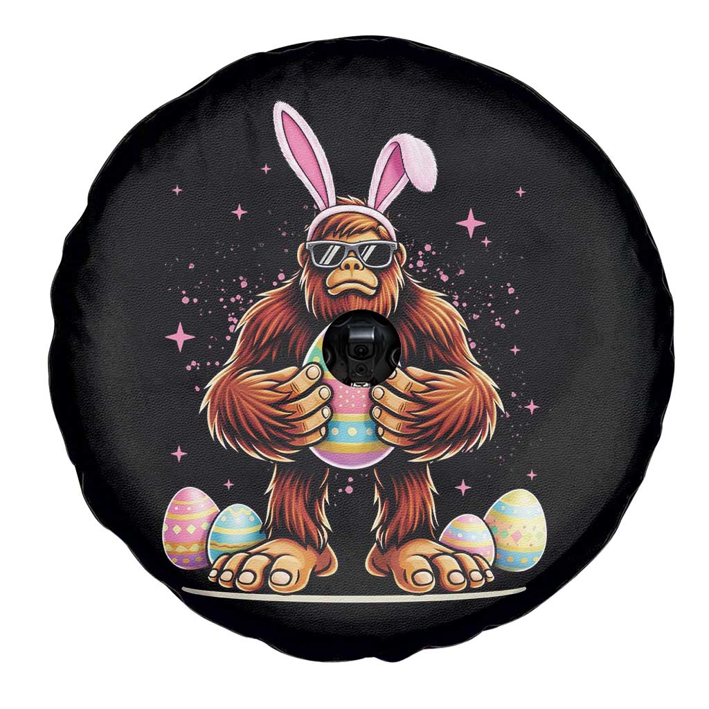 Funny Bigfoot Easter Day Bunny Sasquatch Egg Spare Tire Cover
